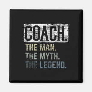 Aimant Coach Man Myth Légende Bysketbyll Pe Soccer Footby