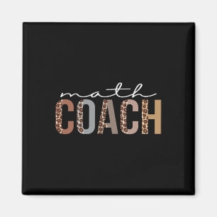 Aimant Coach Math Leopard Appréciation Amusement Pour Les