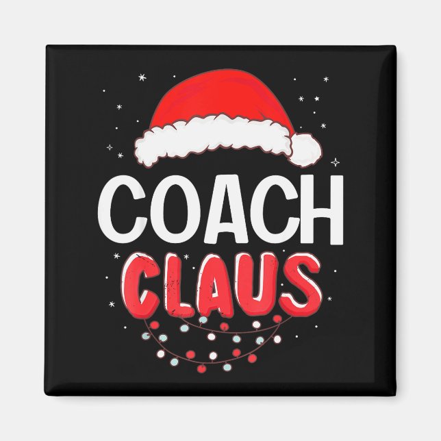 Aimant Coach Santa Claus Christmas Matching Costume  (Devant)