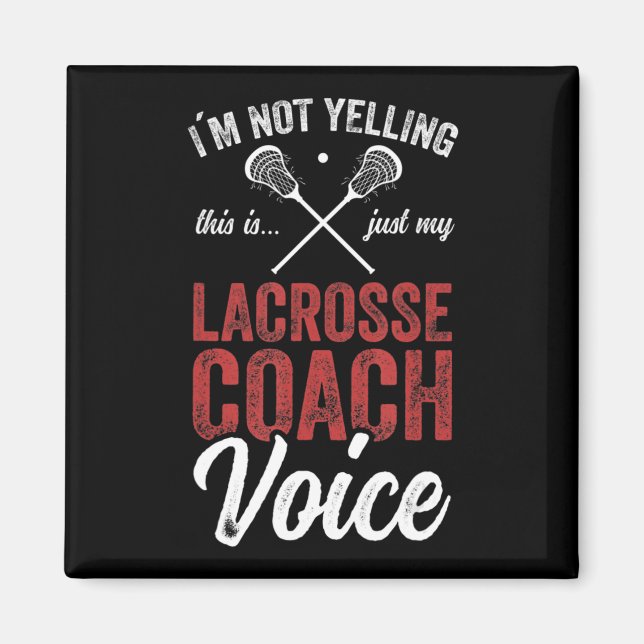 Aimant Coaching autocar de crosse Lacrosse Player Quot (Devant)