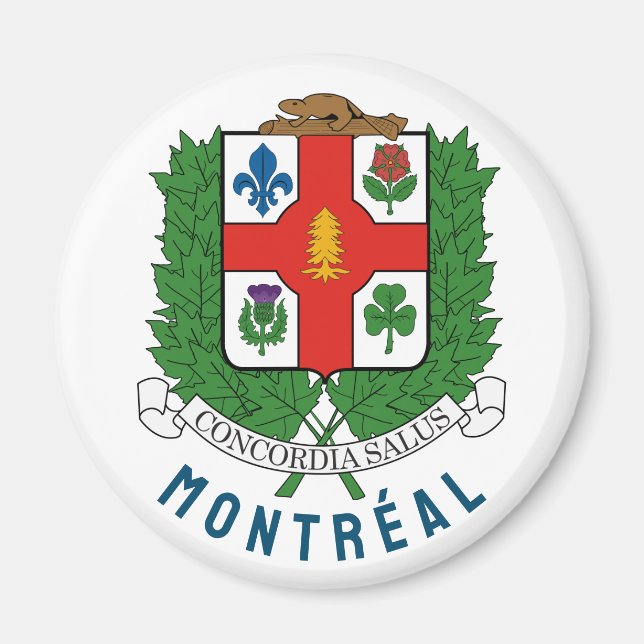 Aimant Coat of Arms of Montréal, CANADA (Devant)