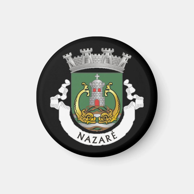 Aimant Coat of Arms of Nazaré, Portugal (Devant)