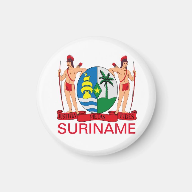 Aimant Coat of Arms of Suriname (Devant)
