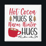 Aimant Coca chaud, cochons et cochons<br><div class="desc">Aimant festif pour les vacances avec un sentiment de vacances amusant! Parfait pour décorer le frigo.</div>