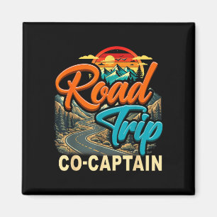 Aimant Cocapitaine de road trip en famille en camping