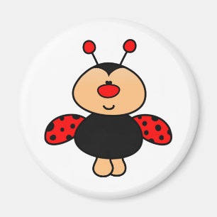 Aimant coccinelle mignonne douce