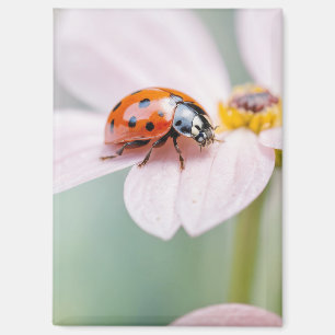 Aimant Coccinelle Nature Coloré Faune Sérénité Tranquille