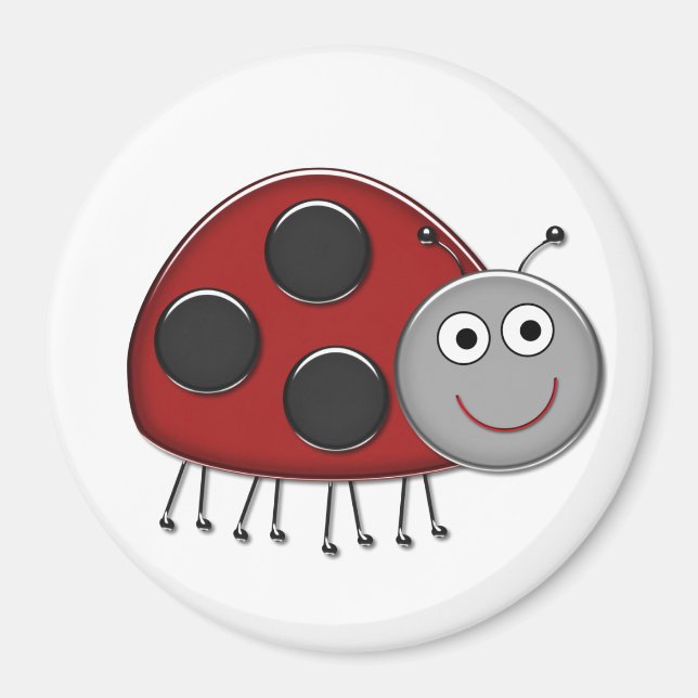 Aimant Coccinelle rouge (Devant)
