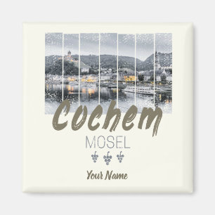 Aimant Cochem sur la Moselle Allemagne Souvenir Vintage
