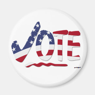 Aimant Cochez la case VOTE avec l'indicateur US