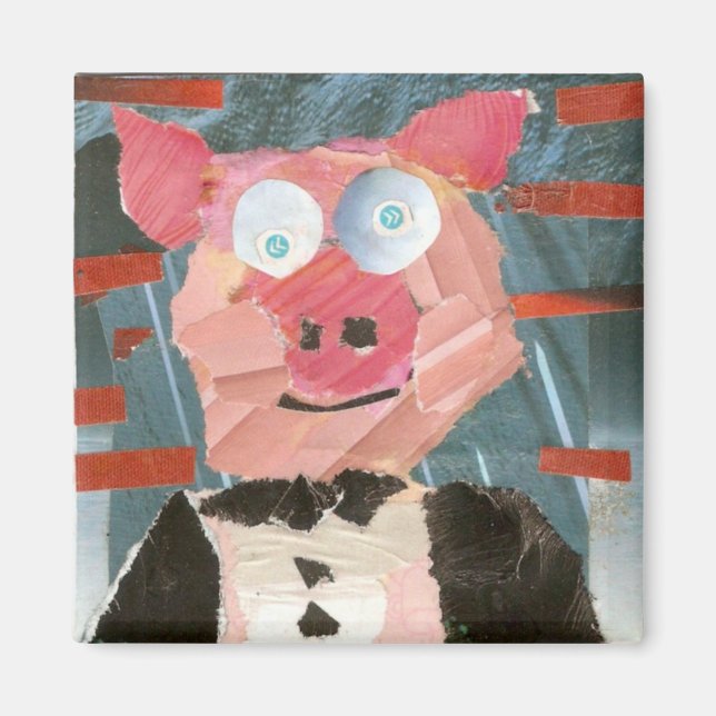 Aimant Cochon dans un Tux (Devant)