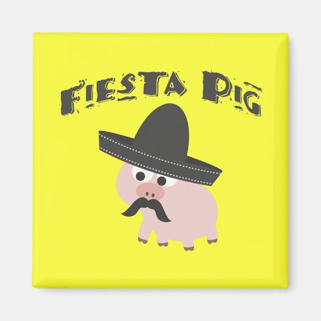 Aimant Cochon de Fiesta (Devant)