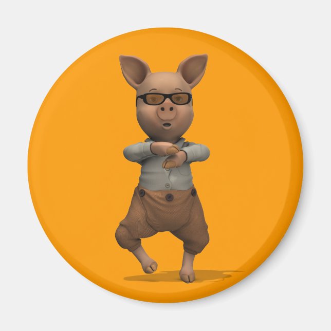 Aimant Cochon du rappeur (Devant)