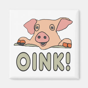 Aimant Cochon rose