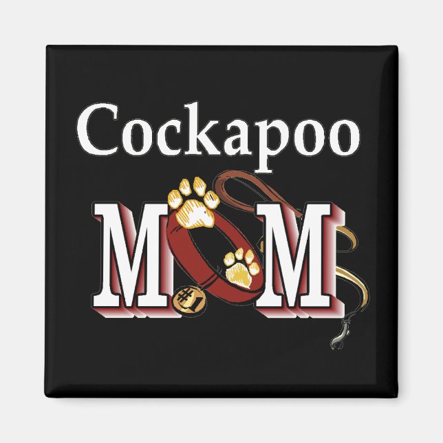 Aimant Cockapoo Chien Maman Cadeaux (Devant)