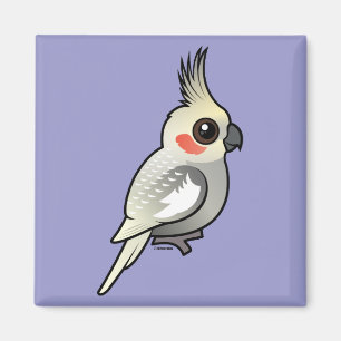 Aimant Cockatiel orné de paillettes