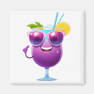 Aimant Cocktail amusant Vacances joyeuses Cool de boisson