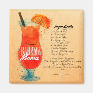 Aimant Cocktail Bahama Mama