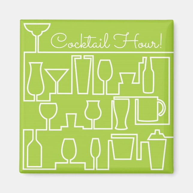 Aimant Cocktail Lime green (Devant)