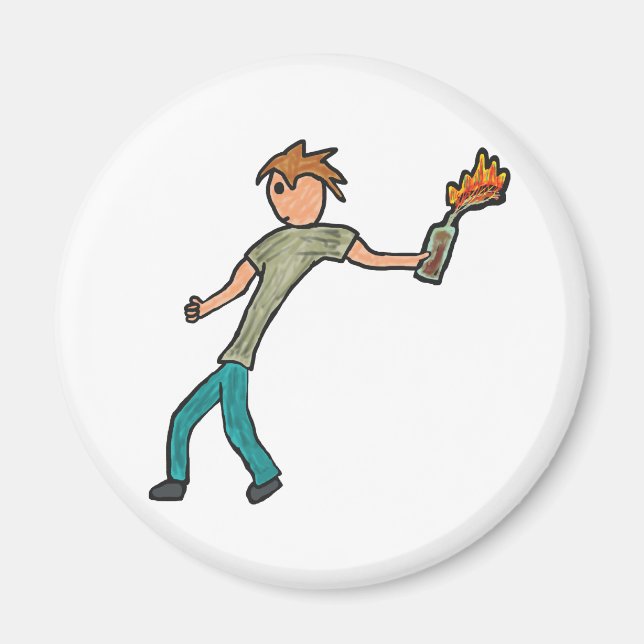 Aimant Cocktail Molotov (Devant)