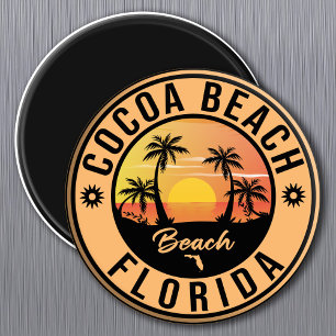 Aimant Cocoa Beach Florida souvenir Vintage voyage de pla