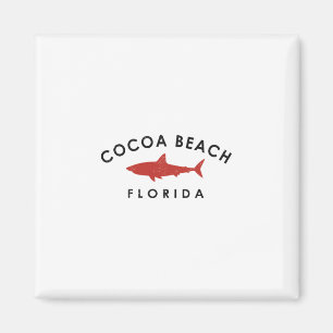 Aimant Cocoa Beach Floride Requin Vacances Souvenir Vinta