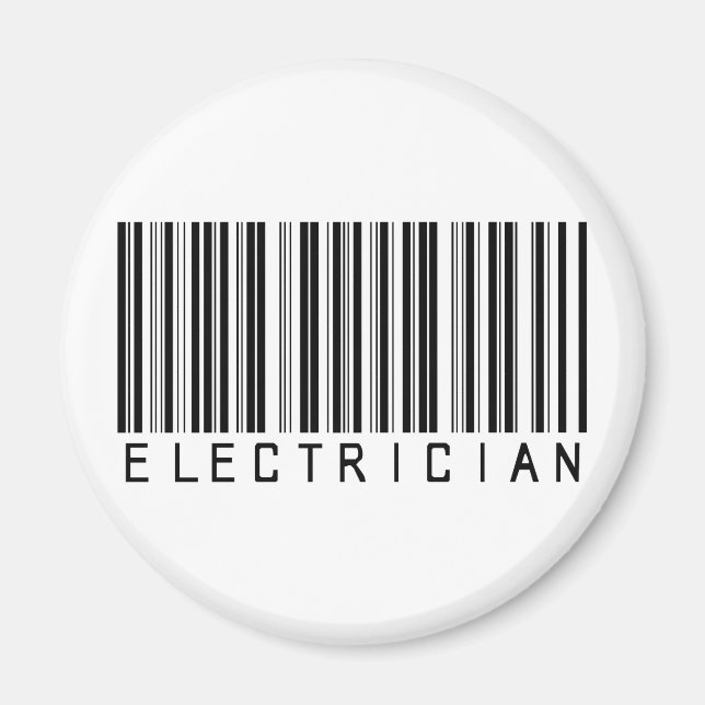 Aimant Code barre d'électricien (Devant)