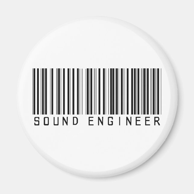 Aimant Code barre du Sound Engineer (Devant)
