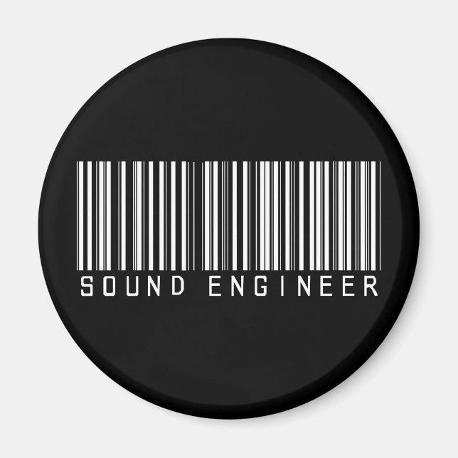Aimant Code barre du Sound Engineer (Devant)