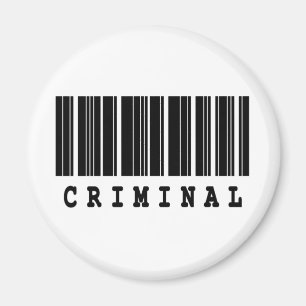 Aimant code-barres criminel