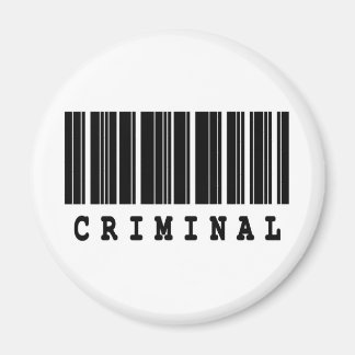 Aimant code-barres criminel