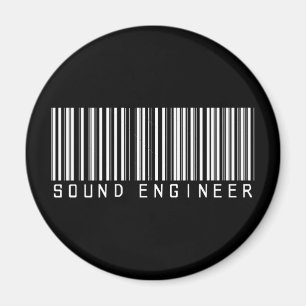 Aimant Code barres d'ingénieur du son