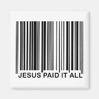Code-barres UPC de salut chrétien Jésus a payé tou