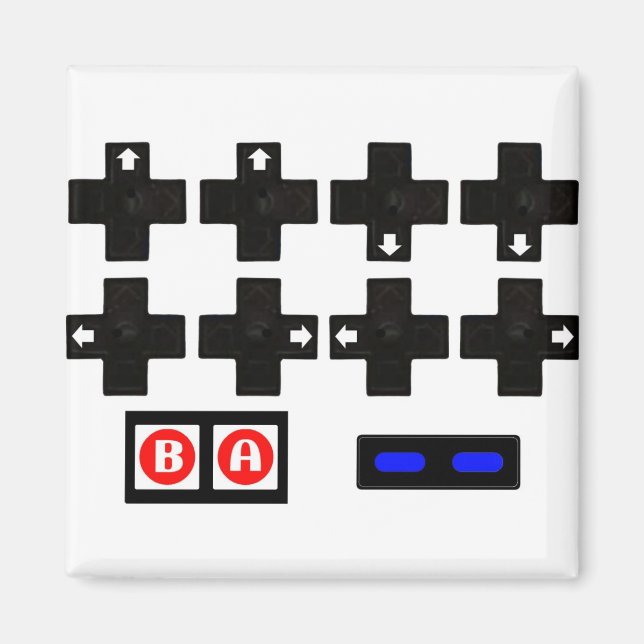 Aimant Code Contra Konami (Devant)