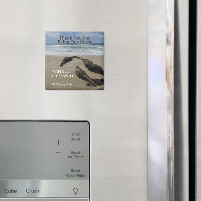 Aimant Code d'accès WiFi invité pour maison de bord de me (In situ (réfrigérateur))