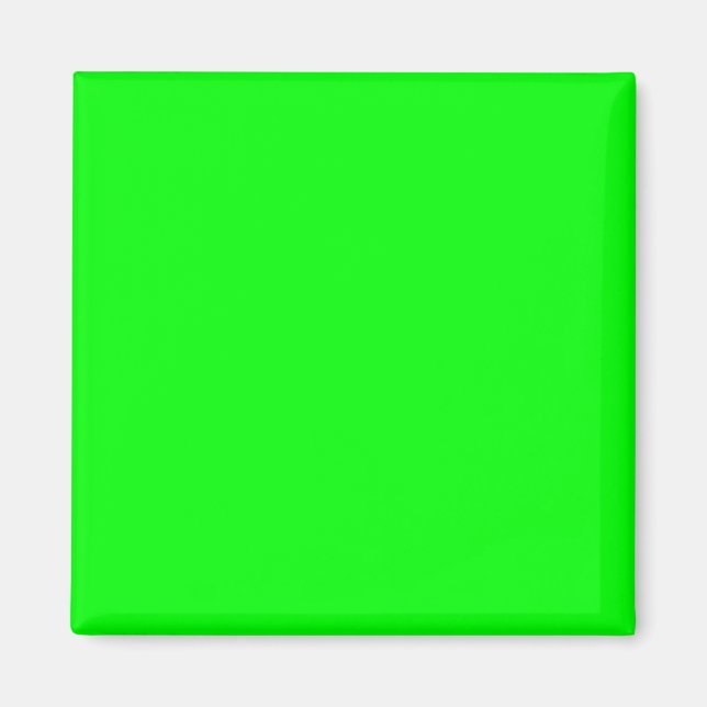 Aimant Code hexadécimal vert néon 00FF00 (Devant)