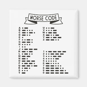 Aimant Code Morse International