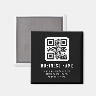 Aimant Code QR personnalisable & Conception de texte modi