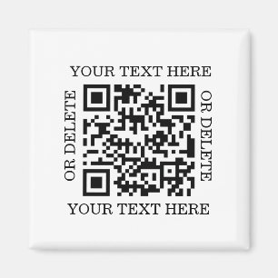 Aimant Code QR personnalisé à scanner