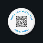Aimant Code QR personnalisé Texte et couleurs Votre cadea<br><div class="desc">Choisissez des couleurs et des polices - Concevez vos propres Magnets personnalisés avec votre code QR spécial Scan Info and Custom Text Modern Magnet Gift - Ajouter votre code QR - Image - Photo ou logo / et texte - Nom ou autre information / message - Redimensionner et déplacer ou...</div>