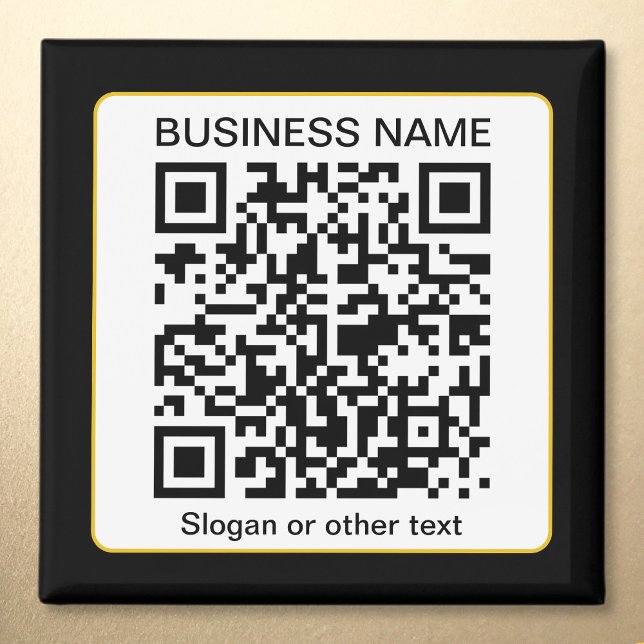 Aimant Code QR scannable modifiable + Nom de votre entrep (Créateur téléchargé)