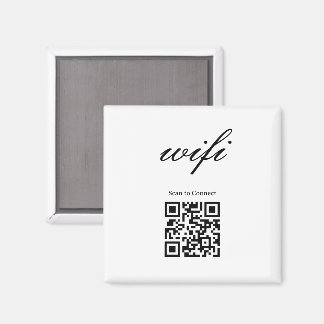 Aimant | Code Qr Wifi Moderne