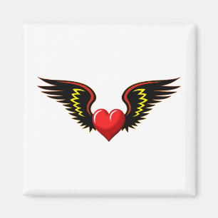 Aimant Coeur ailé