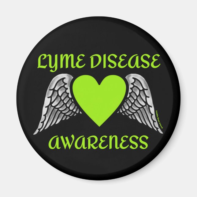 Aimant Coeur/ailes...Lyme (Devant)