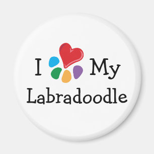 Aimant Coeur animal de Lover_I mon Labradoodle