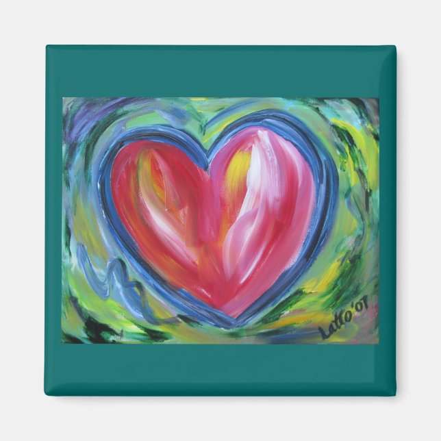 Aimant Coeur avec l'aimant de l'espoir (Devant)