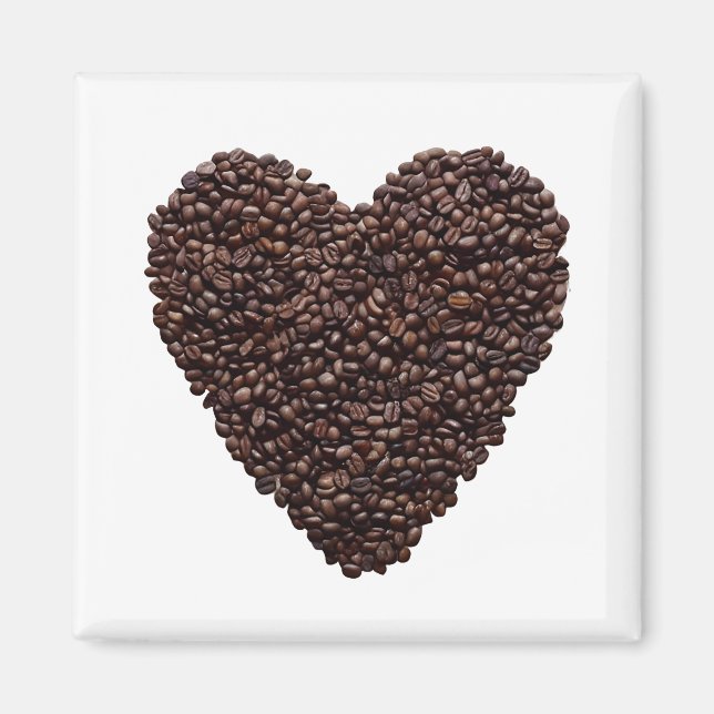 Aimant Coeur café (Devant)