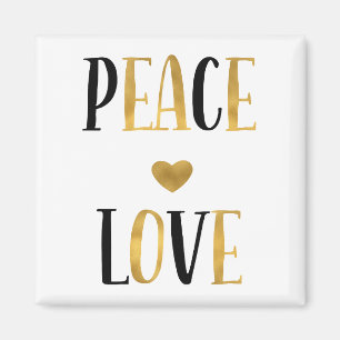 Aimant Coeur d'amour pour la paix