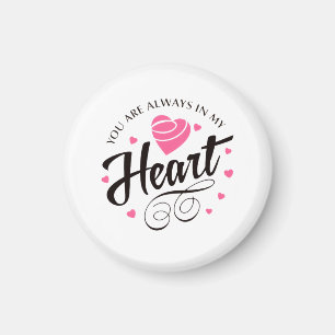 Aimant Cœur d'amour romantique