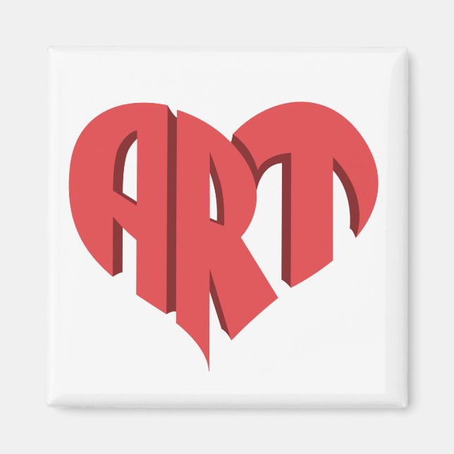Aimant Coeur d'art (Devant)